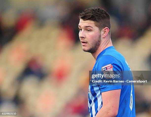 Hartlepool United's Brad Walker during the Sky Bet League Two match between Newport County and Hartlepool United at Rodney Parade on January 28, 2017...