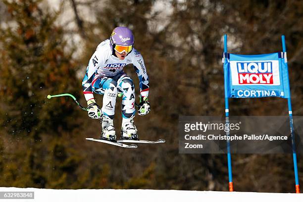 Anna Veith of Austria competes during the Audi FIS Alpine Ski World Cup Women's Super-G on January 29, 2017 in Cortina d'Ampezzo, Italy
