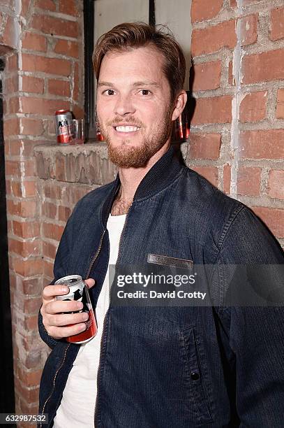 Brennan Boesch attends the Austyn Weiner Exhibition Opening at The Lodge on January 28, 2017 in Los Angeles, California.