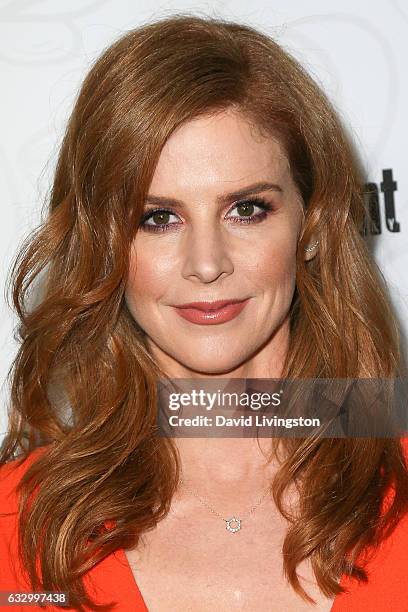 Actress Sarah Rafferty arrives at the Entertainment Weekly celebration honoring nominees for The Screen Actors Guild Awards at the Chateau Marmont on...