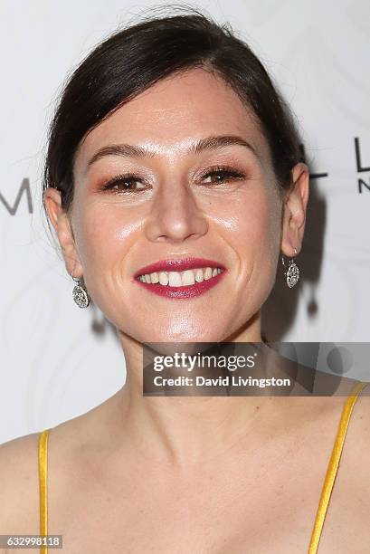 Actress Yael Stone arrives at the Entertainment Weekly celebration honoring nominees for The Screen Actors Guild Awards at the Chateau Marmont on...