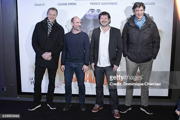 Producer Nicolas Altmayer, director Pierre Core, producers Christian Ronget and Eric Altmayer attend "Sahara" Paris Premiere at UGC Cine Cite Bercy...