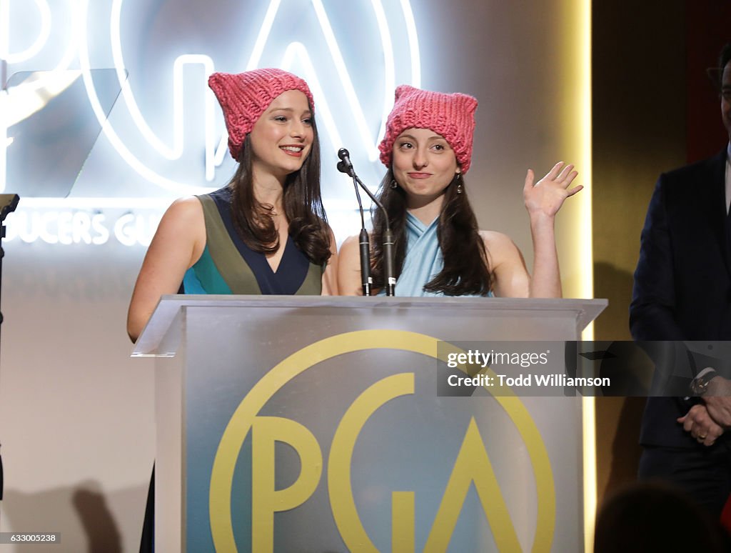 Noa Rothman Young Nora Rothman and Elizabeth Rothman speak at the 28th Annual Producers ...