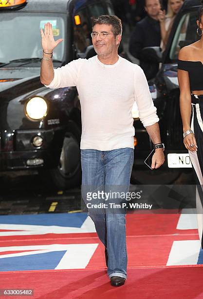 Simon Cowell attends the Britain's Got Talent, London Auditions at The London Paladium on January 29, 2017 in London, United Kingdom.