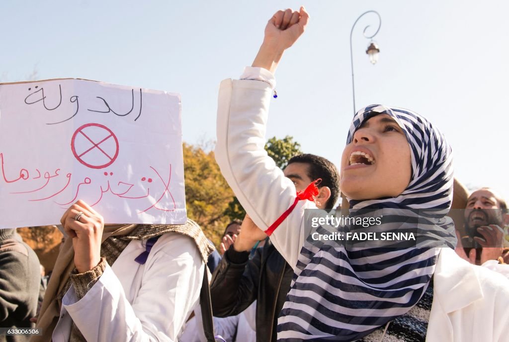 MOROCCO-POLITICS-EDUCATION-DEMONSTRATION