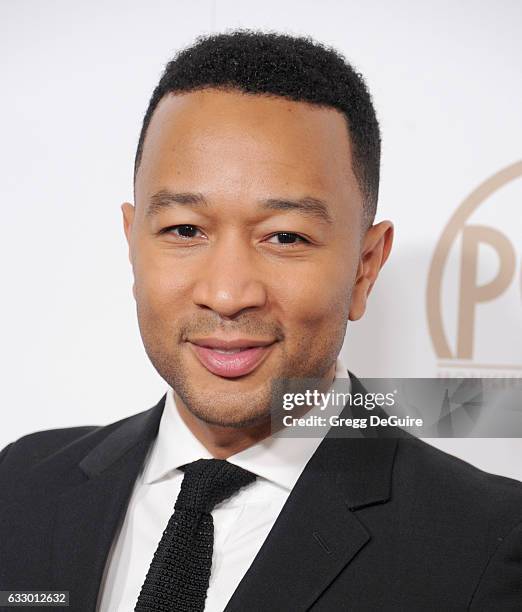 Singer John Legend arrives at the 28th Annual Producers Guild Awards at The Beverly Hilton Hotel on January 28, 2017 in Beverly Hills, California.