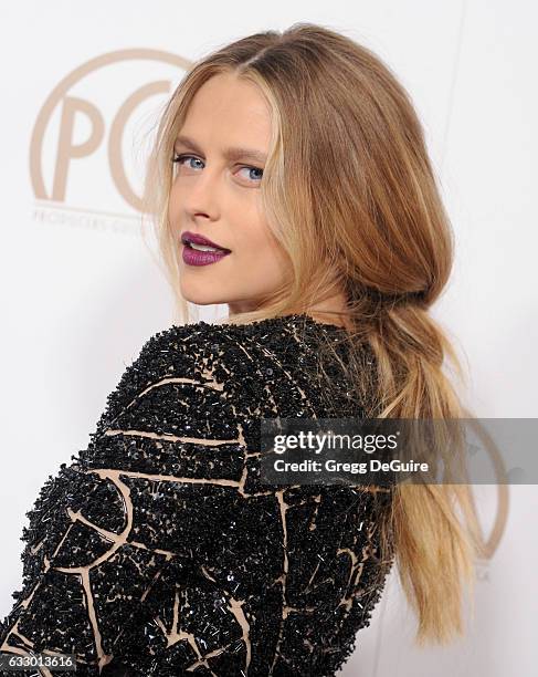 Actress Teresa Palmer arrives at the 28th Annual Producers Guild Awards at The Beverly Hilton Hotel on January 28, 2017 in Beverly Hills, California.