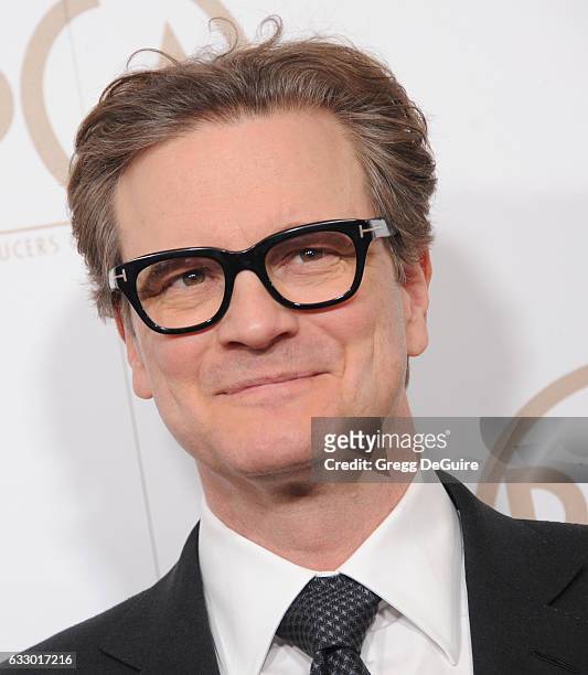 Actor Colin Firth arrives at the 28th Annual Producers Guild Awards at The Beverly Hilton Hotel on January 28, 2017 in Beverly Hills, California.