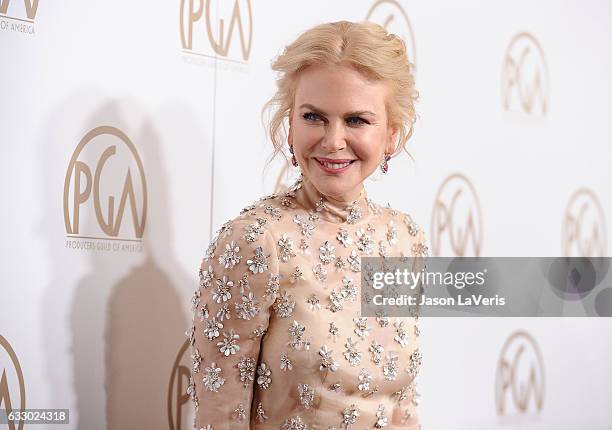 Actress Nicole Kidman attends the 28th annual Producers Guild Awards at The Beverly Hilton Hotel on January 28, 2017 in Beverly Hills, California.