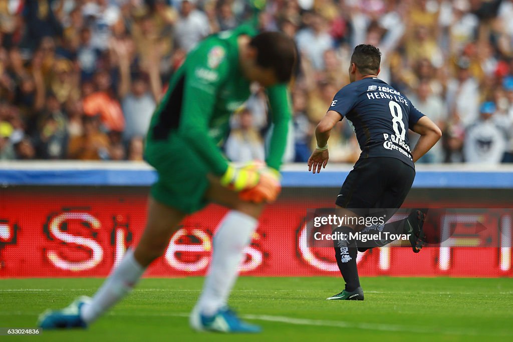 Pumas UNAM v Necaxa - Torneo Clausura 2017 Liga MX