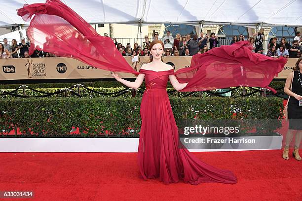 Actor Annalise Basso attends The 23rd Annual Screen Actors Guild Awards at The Shrine Auditorium on January 29, 2017 in Los Angeles, California....