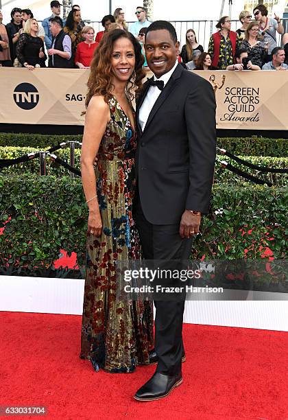 Actors Sondra Spriggs and Mykelti Williamson attend The 23rd Annual Screen Actors Guild Awards at The Shrine Auditorium on January 29, 2017 in Los...