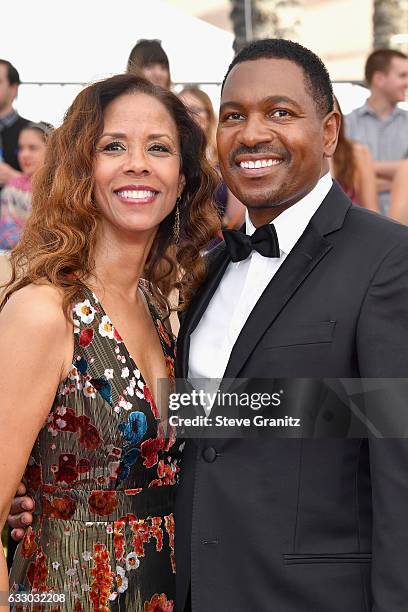 Actors Sondra Spriggs and Mykelti Williamson attend the 23rd Annual Screen Actors Guild Awards at The Shrine Expo Hall on January 29, 2017 in Los...