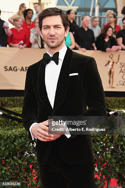 Actor Michiel Huisman attends the 23rd Annual Screen Actors Guild Awards at The Shrine Expo Hall on January 29, 2017 in Los Angeles, California.
