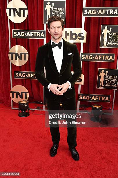 Actor Michiel Huisman attends The 23rd Annual Screen Actors Guild Awards at The Shrine Auditorium on January 29, 2017 in Los Angeles, California.