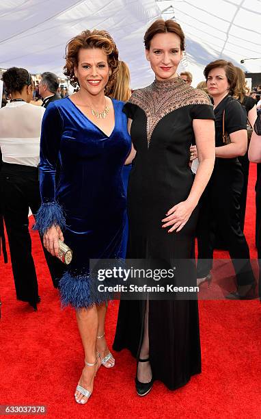 Actor Alexandra Billings and SAG-AFTRA Foundation Director of Actors Programs Rochelle Rose attend The 23rd Annual Screen Actors Guild Awards at The...