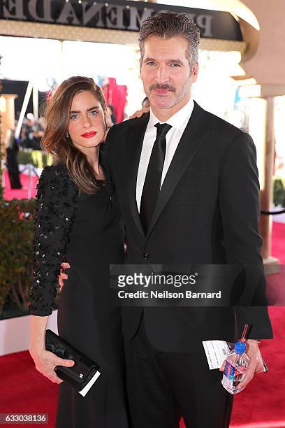 Actor Amanda Peet and producer David Benioff attend the 23rd Annual Screen Actors Guild Awards at The Shrine Expo Hall on January 29, 2017 in Los...