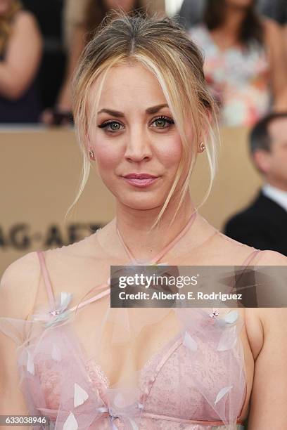 Actor Kaley Cuoco attends the 23rd Annual Screen Actors Guild Awards at The Shrine Expo Hall on January 29, 2017 in Los Angeles, California.