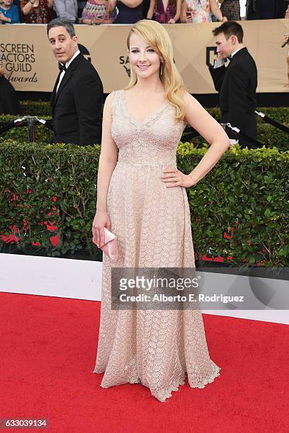 Actor Melissa Rauch attends the 23rd Annual Screen Actors Guild Awards at The Shrine Expo Hall on January 29, 2017 in Los Angeles, California.
