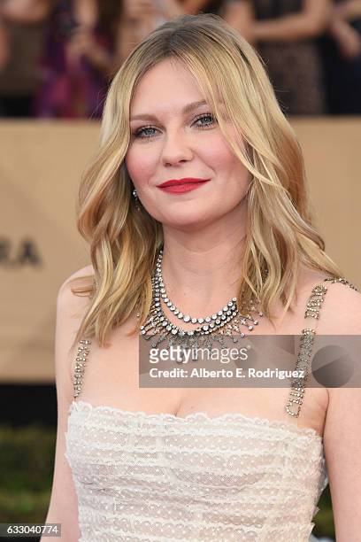 Actor Kirsten Dunst attends the 23rd Annual Screen Actors Guild Awards at The Shrine Expo Hall on January 29, 2017 in Los Angeles, California.