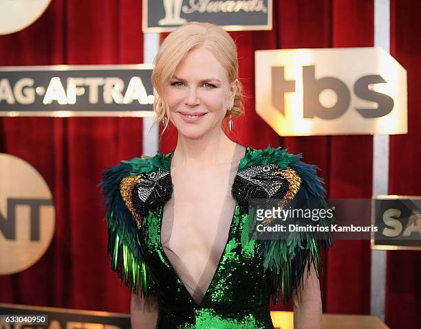 Actor Nicole Kidman attends The 23rd Annual Screen Actors Guild Awards at The Shrine Auditorium on January 29, 2017 in Los Angeles, California....