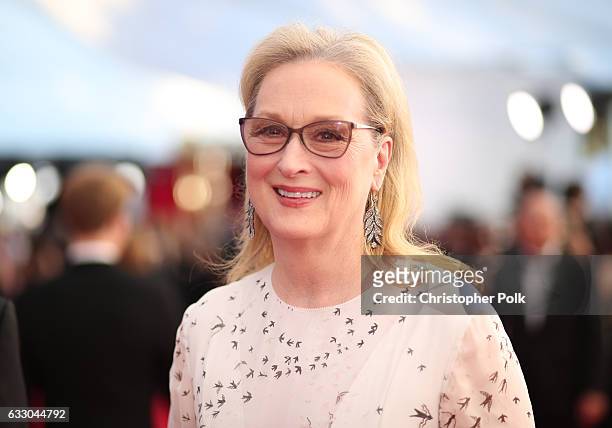 Actor Meryl Streep attends The 23rd Annual Screen Actors Guild Awards at The Shrine Auditorium on January 29, 2017 in Los Angeles, California....