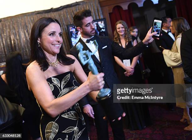 Actor Julia Louis-Dreyfus attends The 23rd Annual Screen Actors Guild Awards at The Shrine Auditorium on January 29, 2017 in Los Angeles, California....