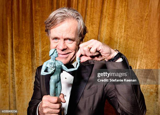 Actor William H. Macy, winner of outstanding performance by an actor in a comedy series, poses in the press room during The 23rd Annual Screen Actors...