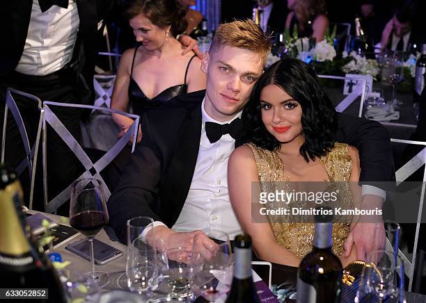 Actors Levi Meaden and Ariel Winter pose during The 23rd Annual Screen Actors Guild Awards at The Shrine Auditorium on January 29, 2017 in Los...