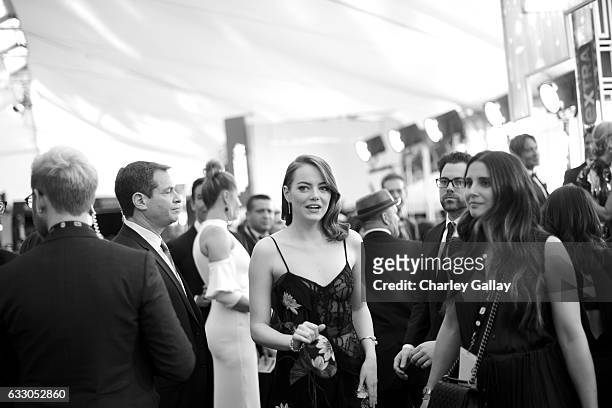 Actor Emma Stone attends The 23rd Annual Screen Actors Guild Awards at The Shrine Auditorium on January 29, 2017 in Los Angeles, California. 26592_010
