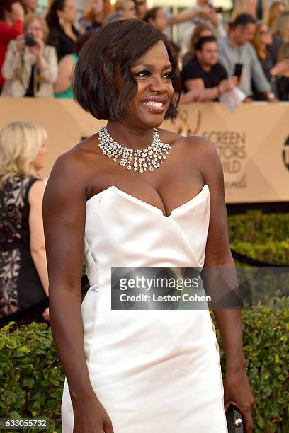 Actor Viola Davis attends the 23rd Annual Screen Actors Guild Awards at The Shrine Expo Hall on January 29, 2017 in Los Angeles, California.
