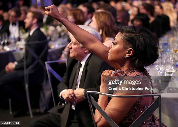 Actor Taraji P. Henson during The 23rd Annual Screen Actors Guild Awards at The Shrine Auditorium on January 29, 2017 in Los Angeles, California....