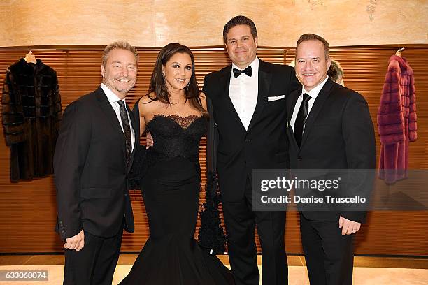 Michael Caprio, Vanessa Williams, Jim Skrip and Randy Slovacek attend the Nevada Ballet Theatre's 2017 Woman of the Year award at the Aria Resort &...