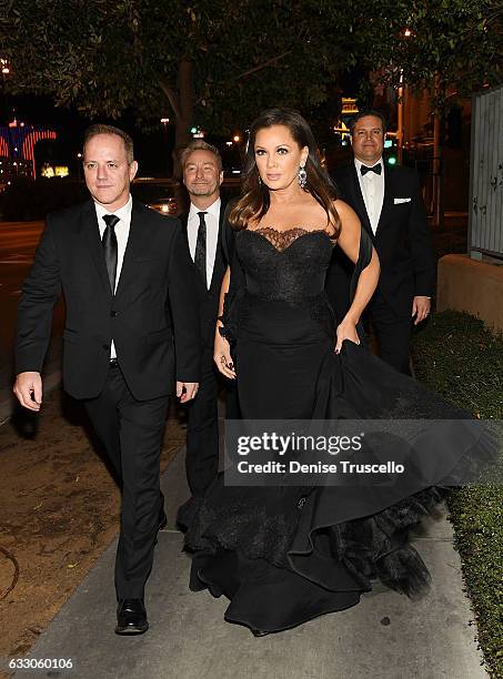 Michael Caprio, Randy Slovacek, Vanessa Williams and Jim Skrip arrive at the Nevada Ballet Theatre's 2017 Woman of the Year award at the Aria Resort...