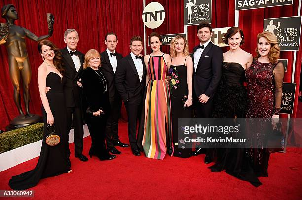 Cast of 'Downton Abbey' attends The 23rd Annual Screen Actors Guild Awards at The Shrine Auditorium on January 29, 2017 in Los Angeles, California....