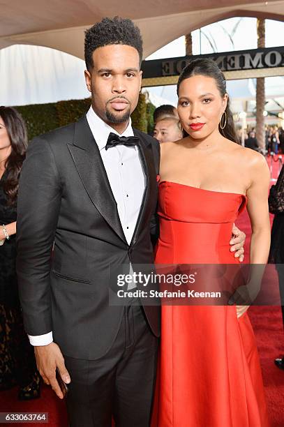 Musician Josiah Bell and Jurnee Smollett-Bell attend The 23rd Annual Screen Actors Guild Awards at The Shrine Auditorium on January 29, 2017 in Los...