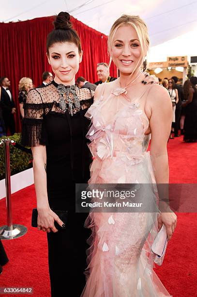 Actors Briana and Kaley Cuoco attend The 23rd Annual Screen Actors Guild Awards at The Shrine Auditorium on January 29, 2017 in Los Angeles,...