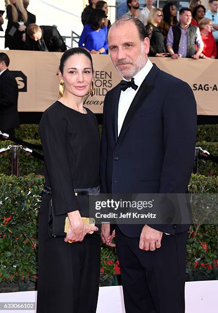 Actor Nick Sandow and Tamara Malkin-Stuart attend the 23rd Annual Screen Actors Guild Awards at The Shrine Expo Hall on January 29, 2017 in Los...