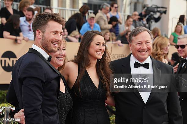 Actor Glen Powell attends the 23rd Annual Screen Actors Guild Awards at The Shrine Expo Hall on January 29, 2017 in Los Angeles, California.