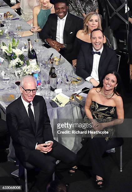 Actors Phil Reeves, Julia Louis-Dreyfus, , Tony Hale, make up artist Martel Thompson, and actor Sam Richardson during The 23rd Annual Screen Actors...