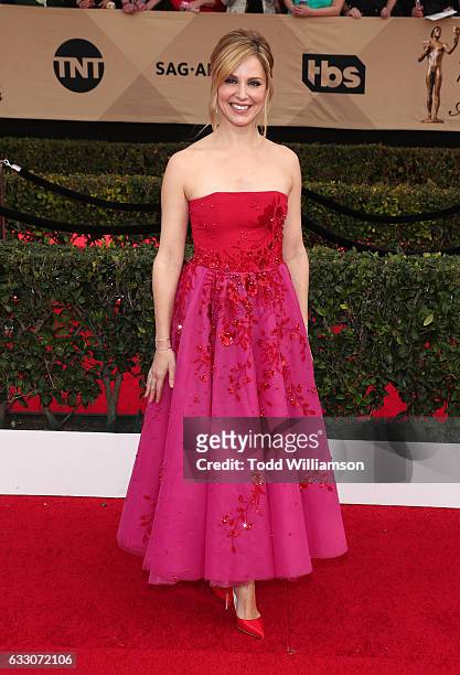 Actress Cara Buono at the 23rd Annual Screen Actors Guild Awards at The Shrine Expo Hall on January 29, 2017 in Los Angeles, California.