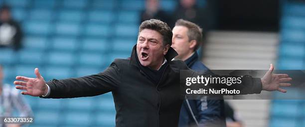 Watford manager Walter Mazzarri during The Emirates FA Cup - Fourth Round match between Millwall against Watford at The Den on 29th Jan 2017