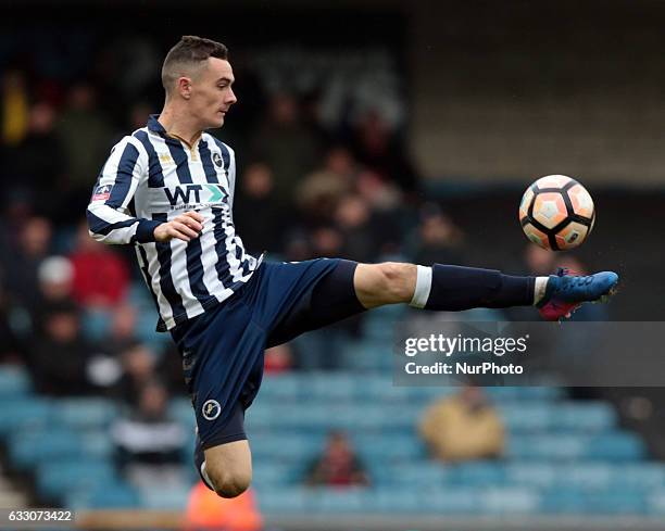 Millwall's Shaun Williams during The Emirates FA Cup - Fourth Round match between Millwall against Watford at The Den on 29th Jan 2017