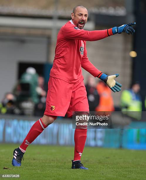 Watford's Heurelho Gomes during The Emirates FA Cup - Fourth Round match between Millwall against Watford at The Den on 29th Jan 2017