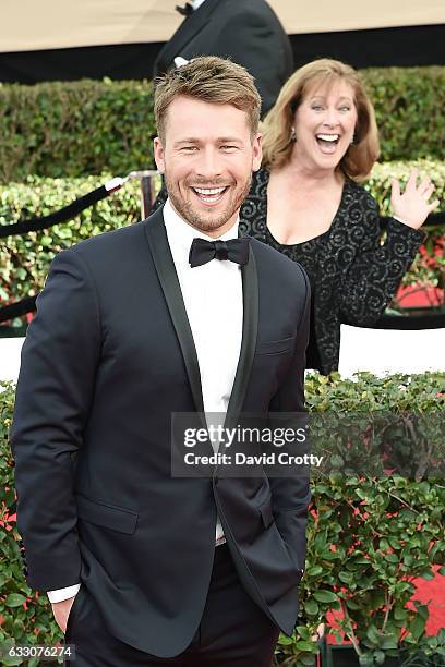 Glen Powell attends the 23rd Annual Screen Actors Guild Awards - Arrivals at The Shrine Expo Hall on January 29, 2017 in Los Angeles, California.