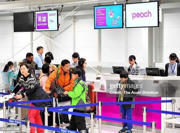 In Carrier Check In 16 New Terminal For Lcc Opens At Kansai International Airport Stock ...