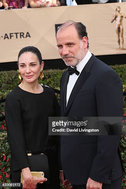 Tamara Malkin-Stuart and actor Nick Sandow attend the 23rd Annual Screen Actors Guild Awards at The Shrine Expo Hall on January 29, 2017 in Los...