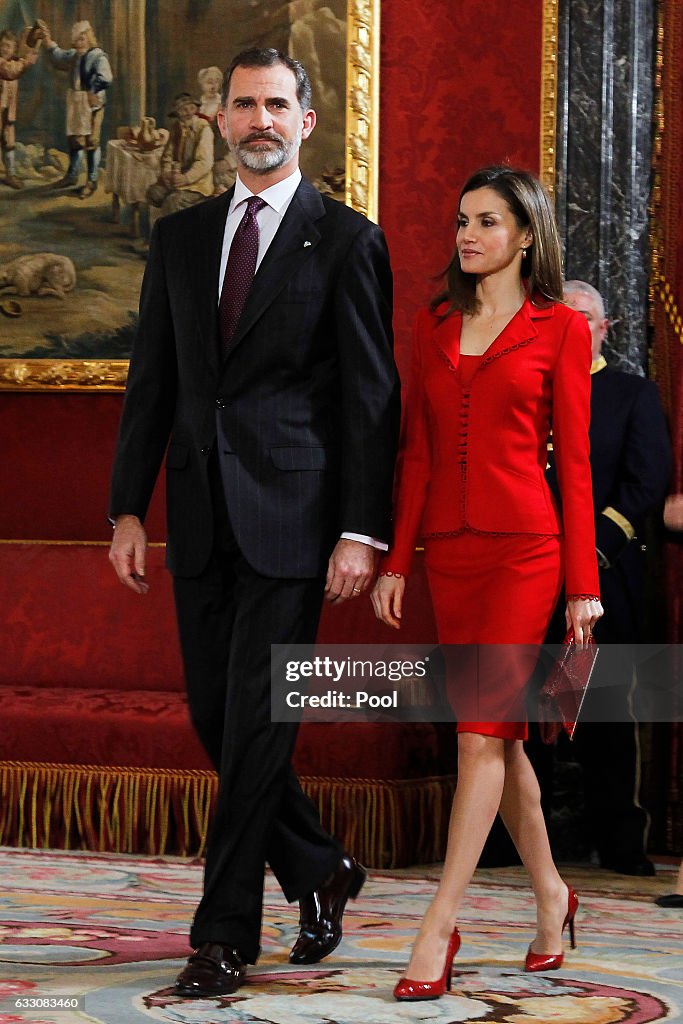 Spanish Royals Attend the 'Commemoration Of Cervantes Death' Closing Event