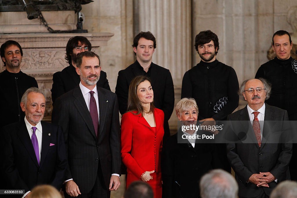 Spanish Royals Attend the 'Commemoration Of Cervantes Death' Closing Event