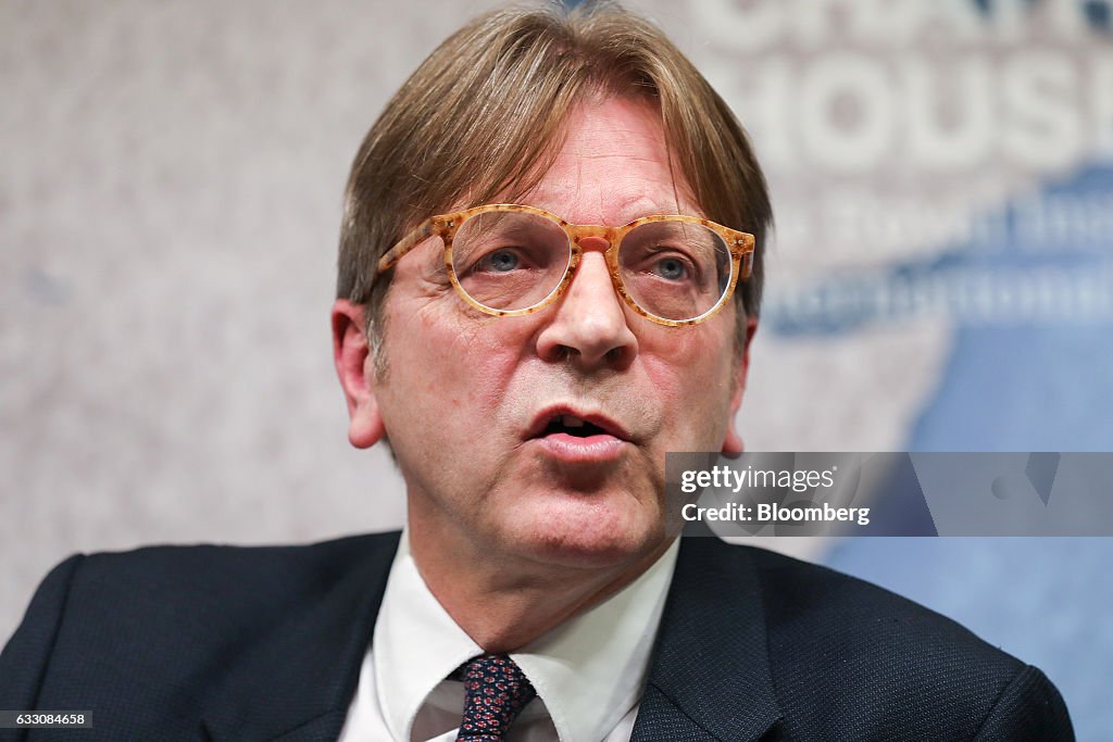 Brexit Negotiator Guy Verhofstadt Delivers Chatham House Speech